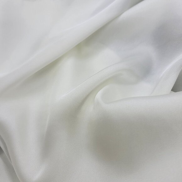 ⭐Elegant Luxury Bandana Square Silky Scarf WHITE Solid Wrap Versatile Soft Shawl - Picture 5 of 7